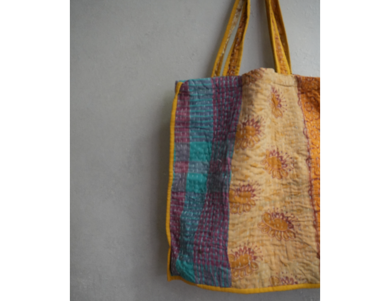 kantha Tote 老甘達花布袋 2