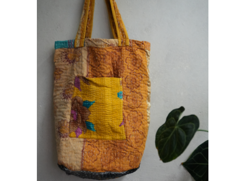 kantha Tote 老甘達花布袋 4