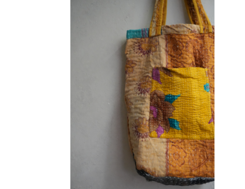 kantha Tote 老甘達花布袋 5