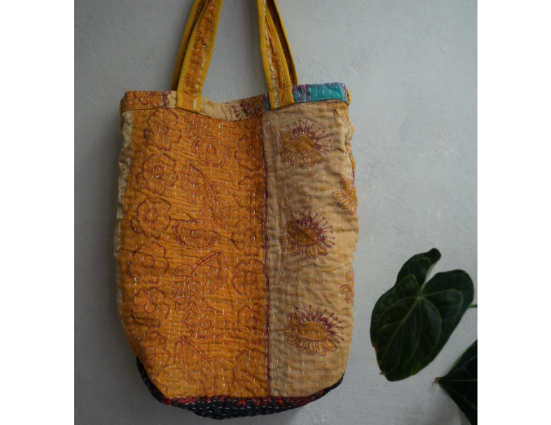 kantha Tote 老甘達花布袋 6