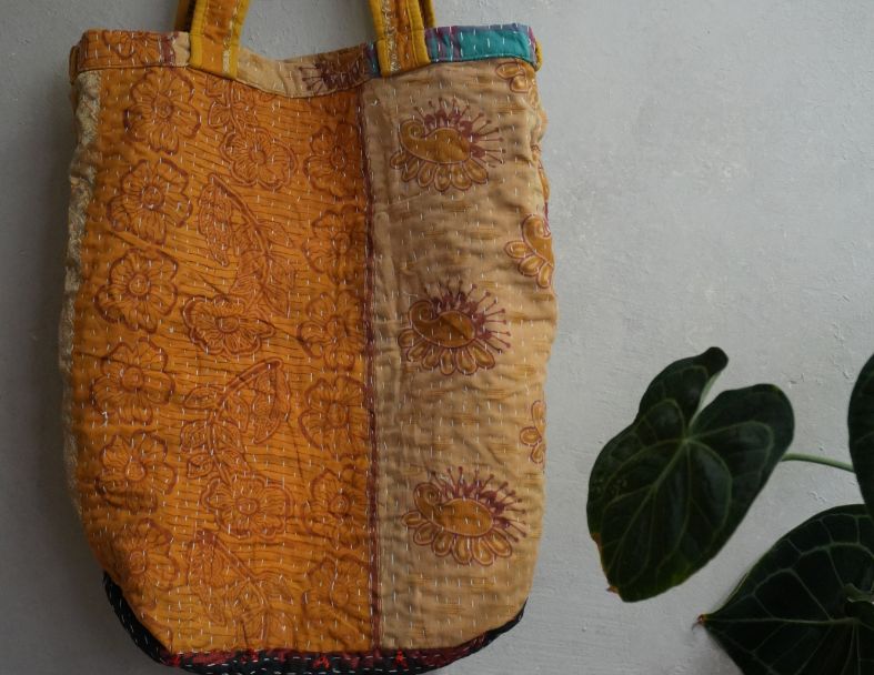 kantha Tote 老甘達花布袋 7