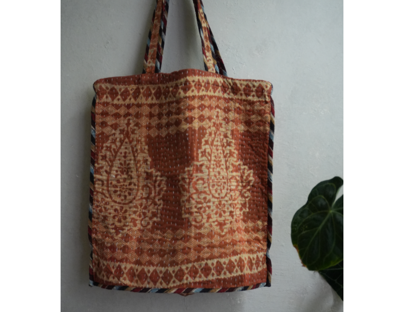 kantha Tote 老甘達花布袋 1