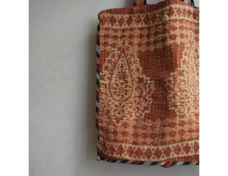 kantha Tote 老甘達花布袋 2