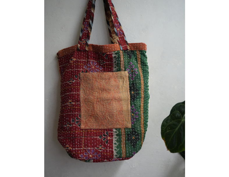 kantha Tote 老甘達花布袋 4