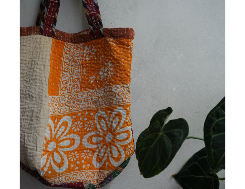 kantha Tote 老甘達花布袋 7
