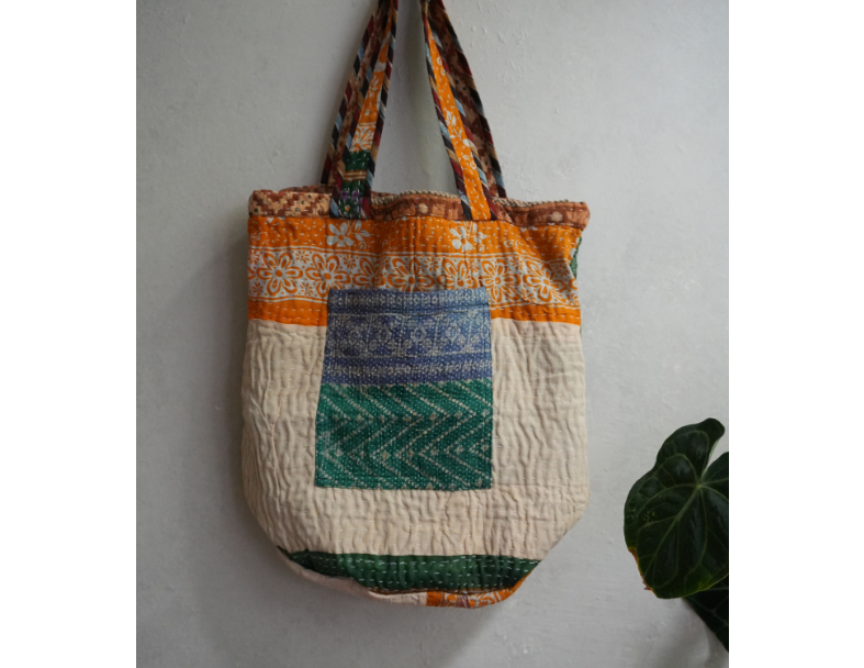 kantha Tote 老甘達花布袋 2