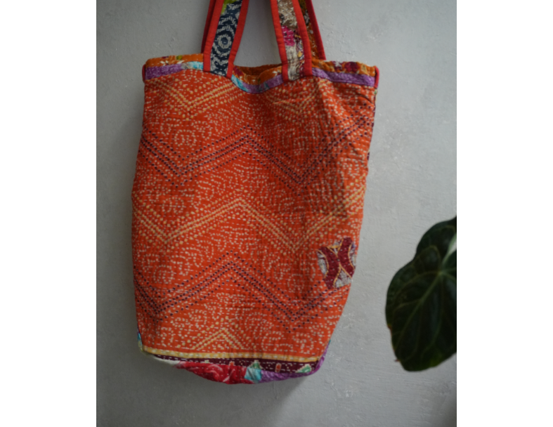 kantha Tote 老甘達花布袋 5