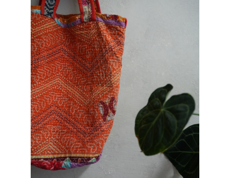 kantha Tote 老甘達花布袋 6
