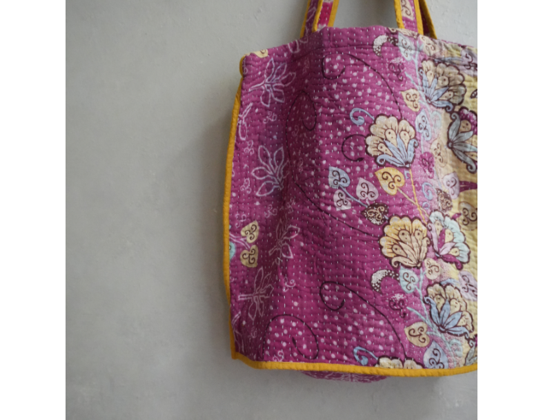 kantha Tote 老甘達花布袋 2