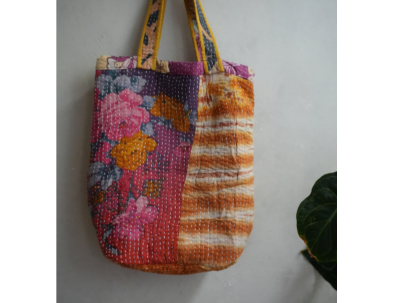 kantha Tote 老甘達花布袋 6