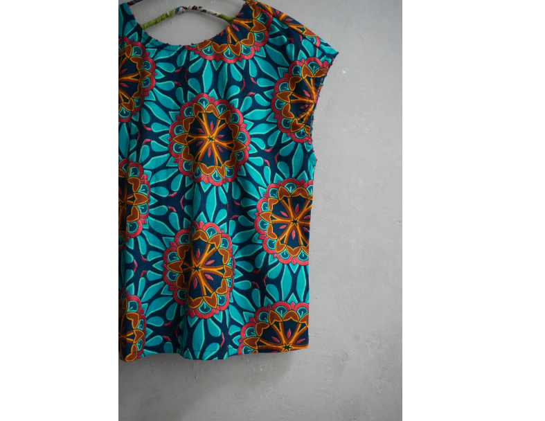 AFRICA CROSS BLOUSE* 藍金海洋 2