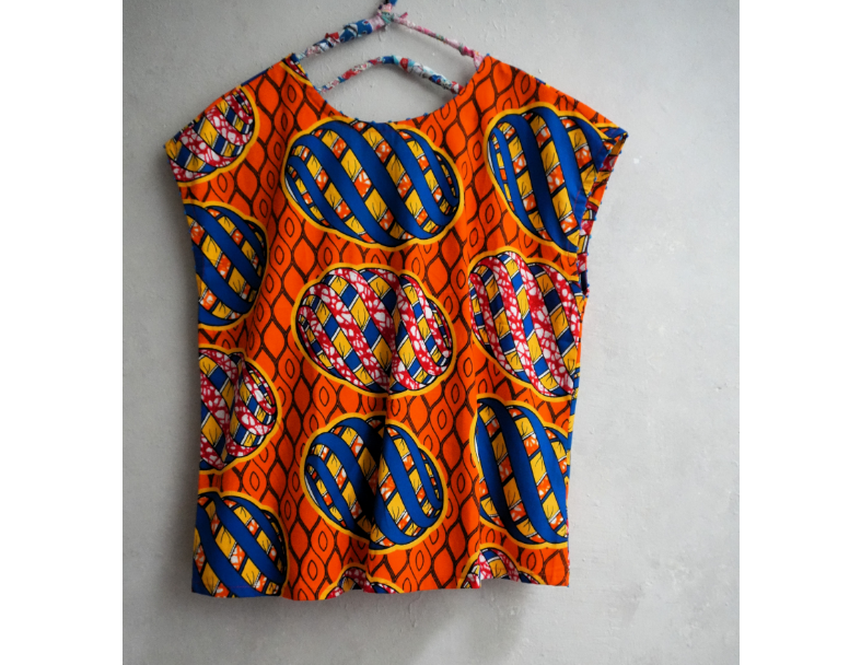 AFRICA CROSS BLOUSE*橘色可可 4