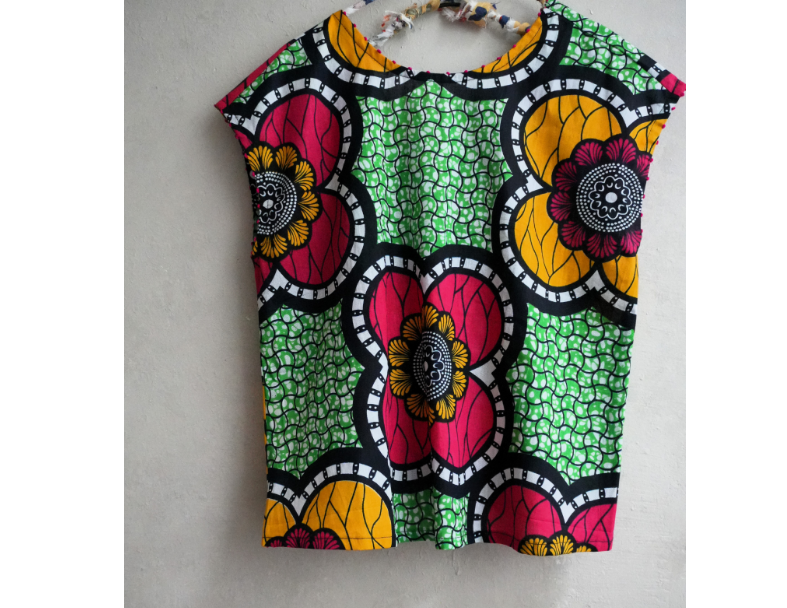 AFRICA CROSS BLOUSE*Green 2