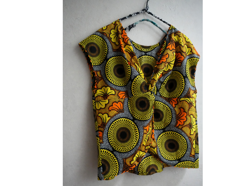 AFRICA CROSS BLOUSE*Yellow 3