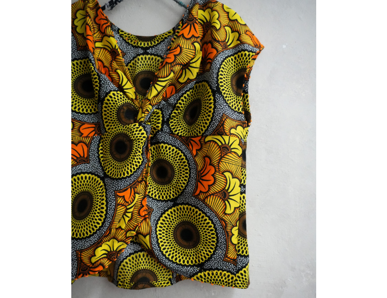 AFRICA CROSS BLOUSE*Yellow 1