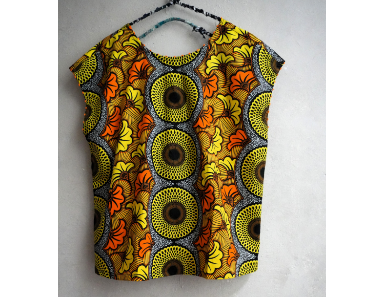AFRICA CROSS BLOUSE*Yellow 4