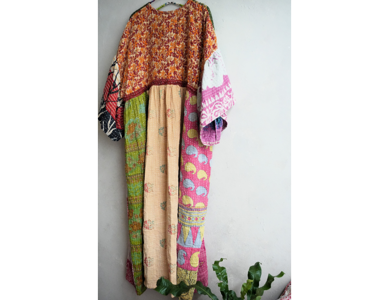 Kantha Gauze 棉紗老甘達洋裝*4 Sold 4