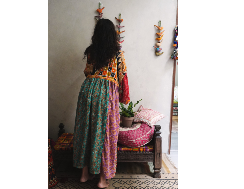 Kantha Gauze 棉紗老甘達洋裝*3 Sold 3