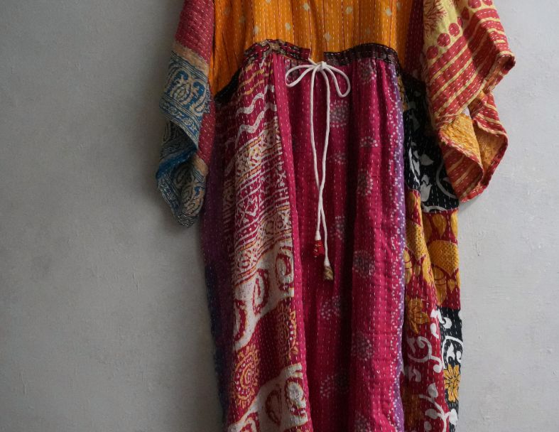 Kantha Gauze 棉紗老甘達洋裝*B7 1