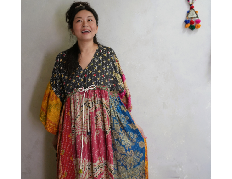 Kantha Gauze 棉紗老甘達洋裝*B1*SOLD 1