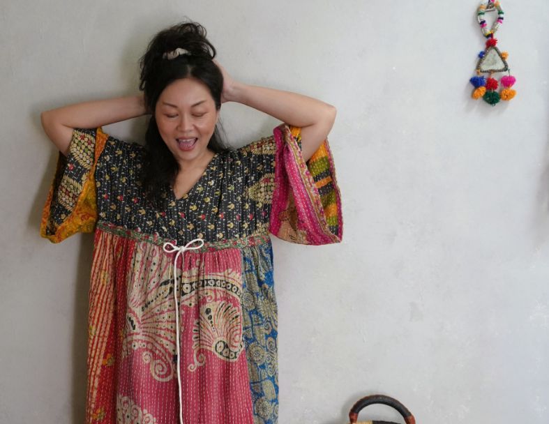 Kantha Gauze 棉紗老甘達洋裝*B1*SOLD 2