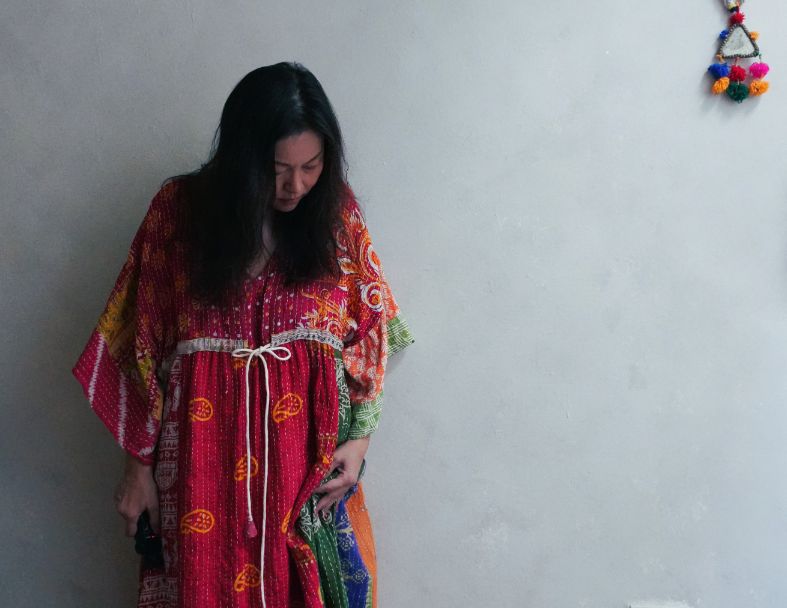 Kantha Gauze 棉紗老甘達洋裝*B8 1