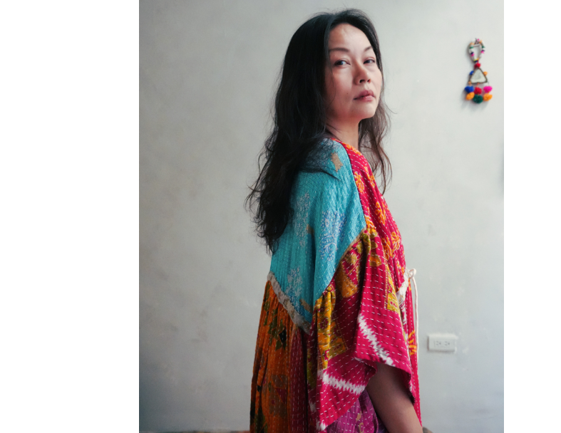 Kantha Gauze 棉紗老甘達洋裝*B8 7