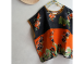 kantha Hindi 木印寬版上衣*橘花