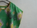 kantha Hindi 木印寬版上衣*青綠