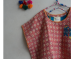 kantha Hindi 木印寬版上衣*粉黃小花