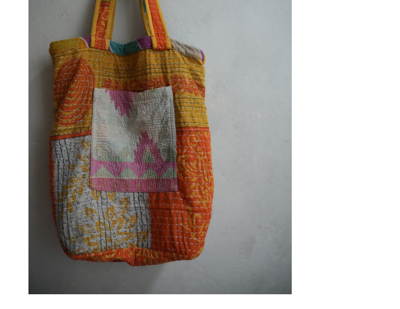 kantha Tote 老甘達花布袋 5