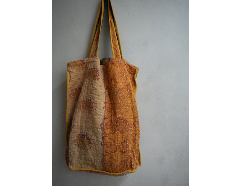 kantha Tote 老甘達花布袋 1