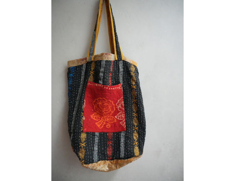 kantha Tote 老甘達花布袋 4