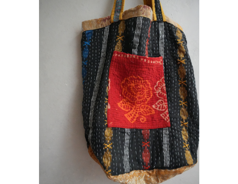 kantha Tote 老甘達花布袋 6