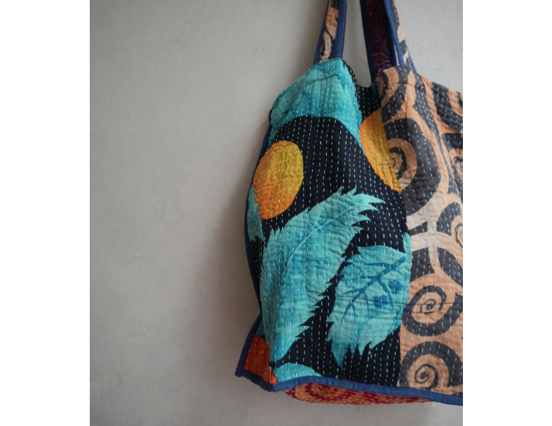 kantha Tote 老甘達花布袋 3