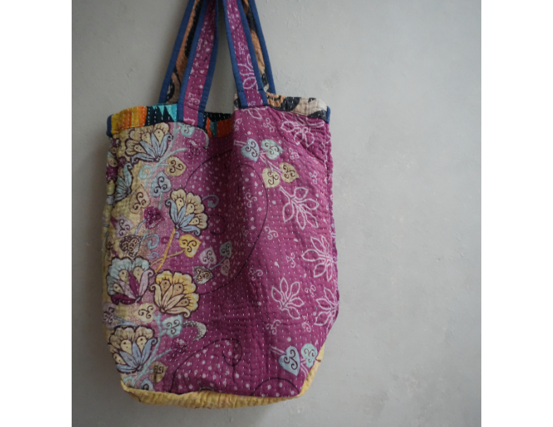 kantha Tote 老甘達花布袋 6