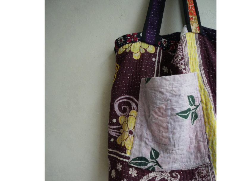 kantha Tote 老甘達花布袋 6