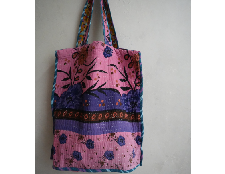 kantha Tote 老甘達花布袋 2