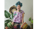 kantha Hindi 木印寬版上衣*粉黃小花