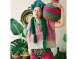 kantha Hindi 木印寬版上衣*舊米花