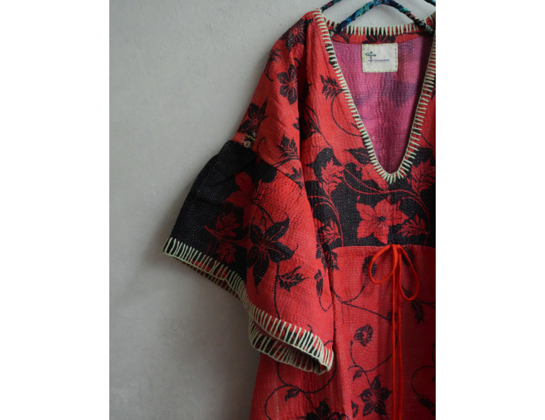 Kantha 老甘達洋裝*紅黑 1