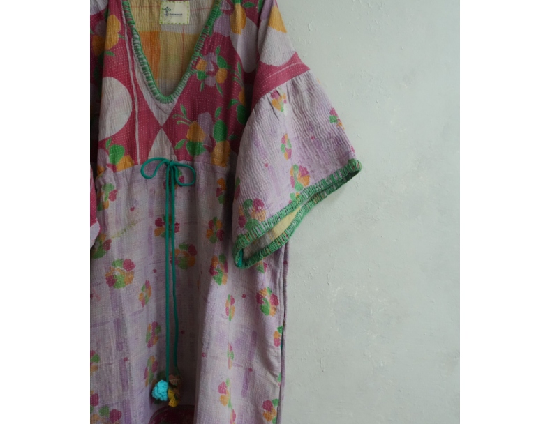 Kantha 老甘達洋裝*舊粉圈圈 3