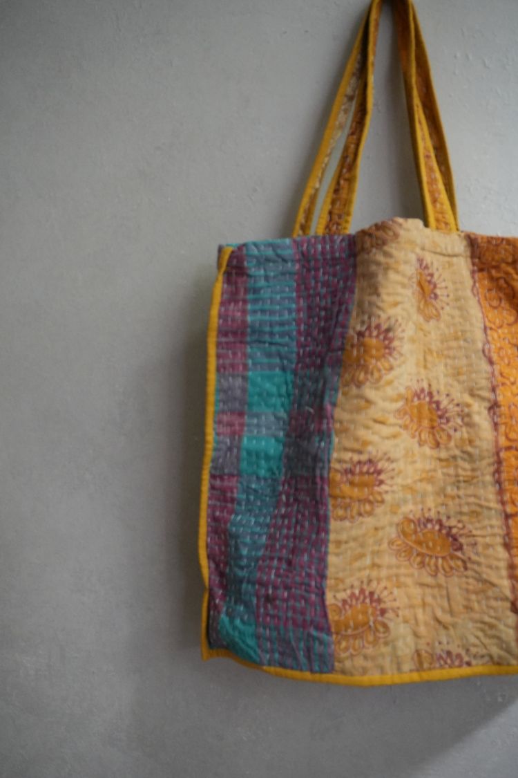 kantha Tote 老甘達花布袋