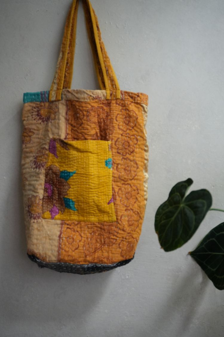 kantha Tote 老甘達花布袋
