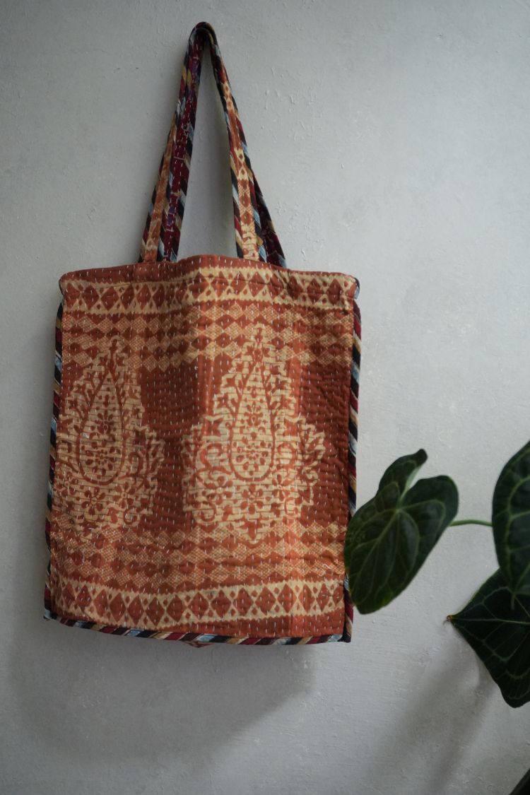 kantha Tote 老甘達花布袋