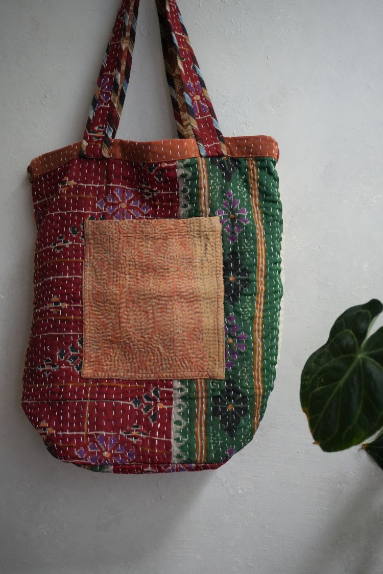 kantha Tote 老甘達花布袋