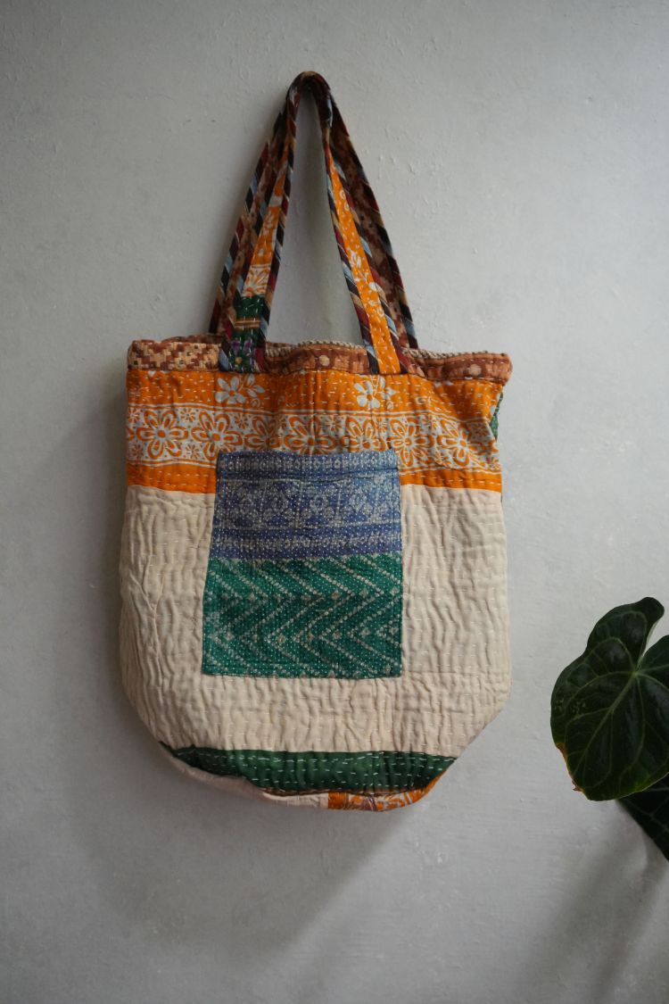 kantha Tote 老甘達花布袋