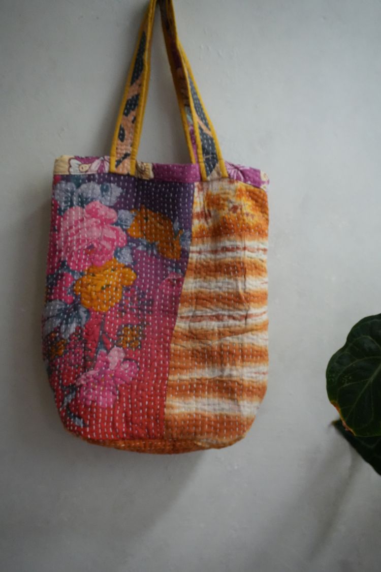kantha Tote 老甘達花布袋