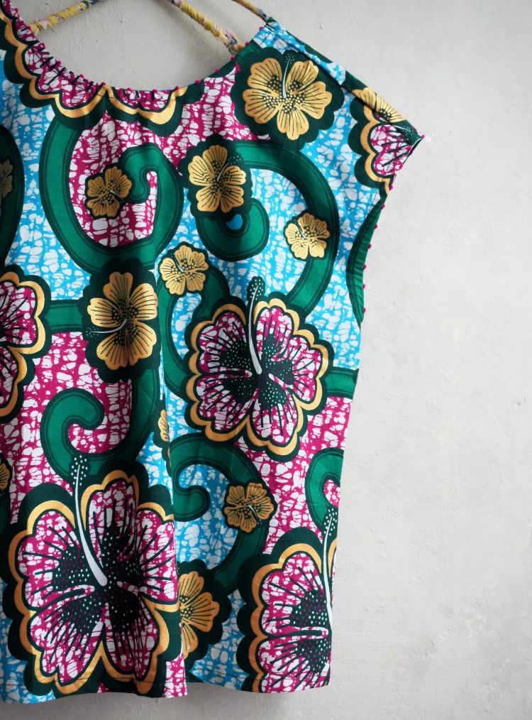 AFRICA CROSS BLOUSE*金黃扶桑