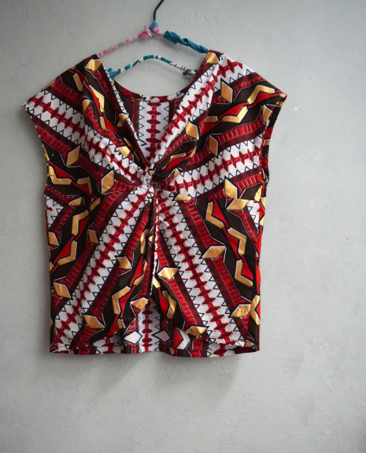 AFRICA CROSS BLOUSE* 金黃上量